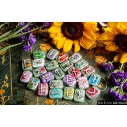 Preorder Listing for 1 set of (silver) floral rune sets