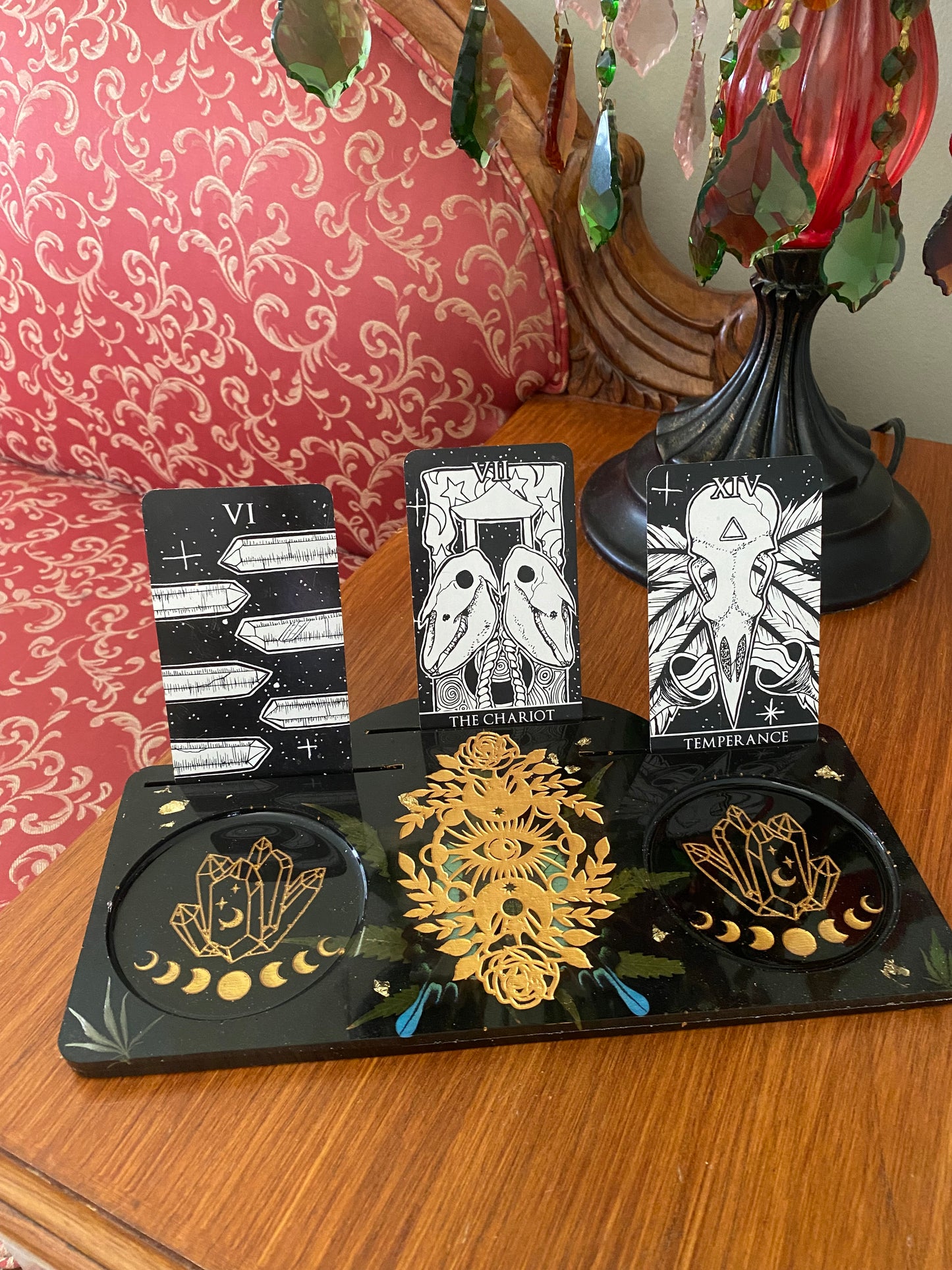 420 inspired Tarot card tray