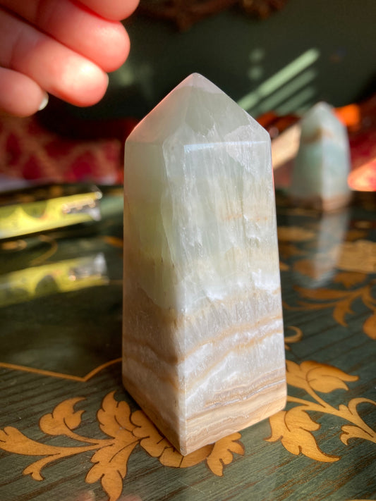 Caribbean calcite tower