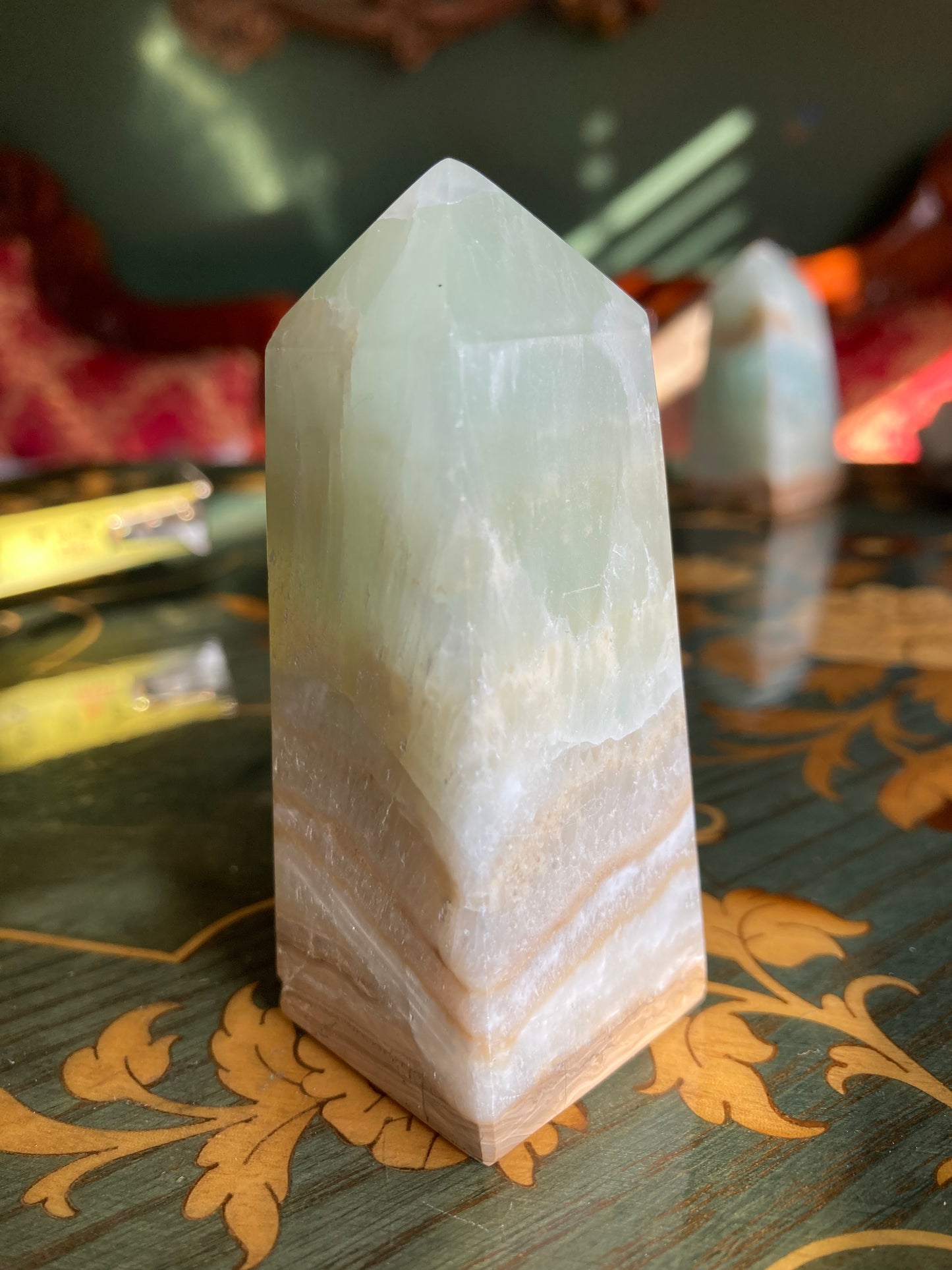 Caribbean calcite tower